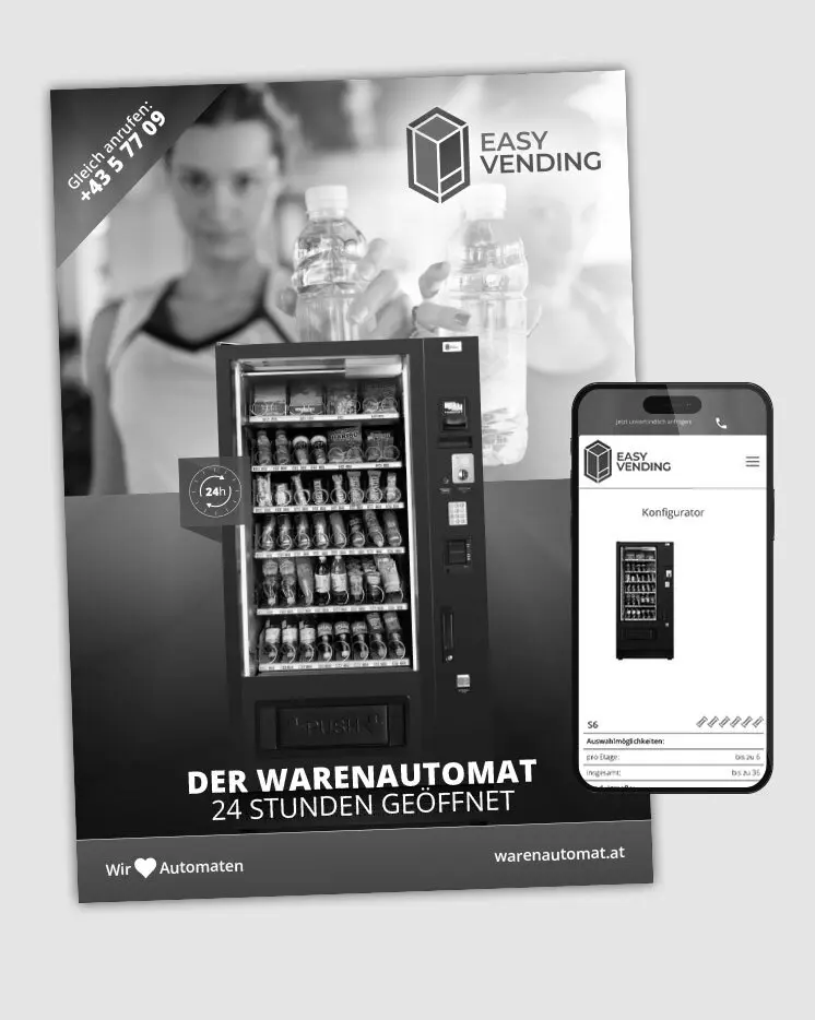Designkraft Best Practice Corporate Design Warenautomat.at / easyvending